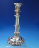 Silverplate Candlestick Floral Motif #5688 10 1/4" x 2 1/4" circa 1925 (#5826)