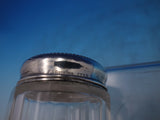 Foster & Bailey Sterling Silver and Glass Dresser Jar #1779 Dented Chip (#6636)