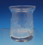 Repousse by Kirk Sterling Silver and Engraved Glass Jam Jar w/Grapes #17 (#7653)