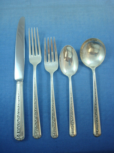 Rambler Rose by Towle Sterling Silver Flatware Set for 12 Service 68 Pieces