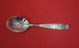 Orchids by Towle Sterling Silver Sugar Spoon brite-cut w/flowers in bowl 5 3/4"