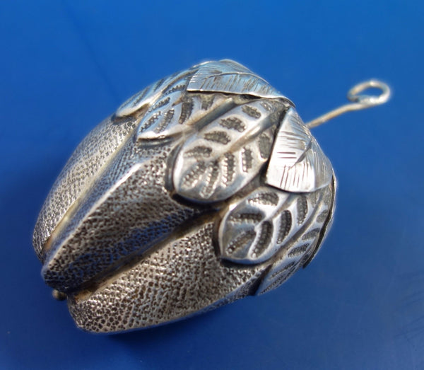 Italian .800 Silver Starfruit Figurine / Model 2 3/4" x 1 1/2" (#2028)