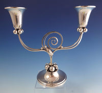 Blossom by Boardman Sterling Silver Candelabra Pair #1203 (#1001)