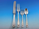 Basket of Flowers by D&H Sterling Silver Flatware Set Service 66 pieces Dinner