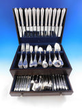 Fontenelle by Odiot France Sterling Silver Flatware Set Service 105 pcs Dinner