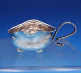 English Georgian Sterling Silver Sauce Boat Gadroon Rim Applied Handle (#7935)