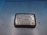 William Simposon WS English Sterling Silver Vinaigrette Box Hand Engraved #6609