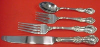 Wild Rose By International Sterling Silver Dinner Size Place Setting(s) 4pc