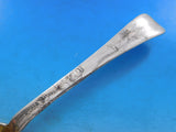 Lap Over Edge Acid Etched by Tiffany Sterling Silver Berry Spoon Conch GW 9 5/8"