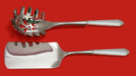 William and Mary by Lunt Sterling Silver Italian Pasta Server Set 2pc Custom