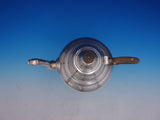 Estate Period English Sterling Silver Kettle with Wood Handle on Stand (#4140)