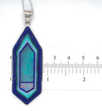 Sterling Genuine Natural Opal Intarsia Pendant by Kaufmann Lapis (#J6169)