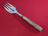 Lap Over Edge Acid Etched by Tiffany Sterling Silver Buffet Fork HH WS w/ Cicada