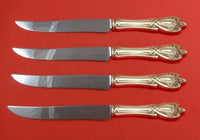 Monticello by Lunt Sterling Silver Steak Knife Set 4pc Large Texas Sized Custom
