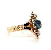 10k Yellow Gold .48ct Fine Genuine Natural Aquamarine Ring (#J5563)