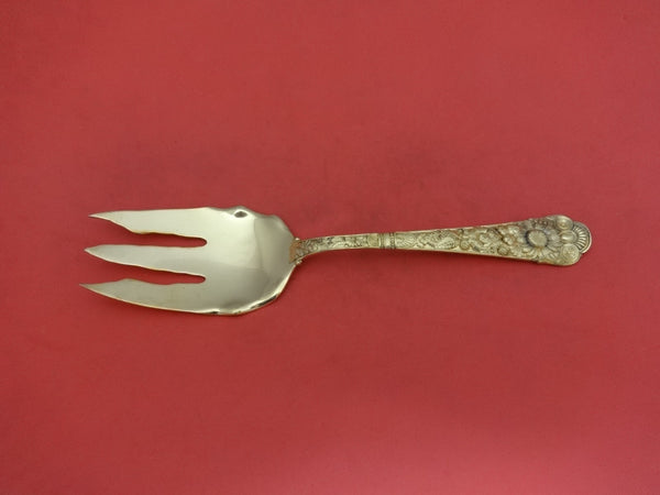 Cluny Vermeil by Gorham Sterling Silver Salad Serving Fork 9 1/8"