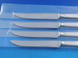 Old Lace by Towle Sterling Silver Steak Knife Set 4pc Texas Sized Custom 10 1/4"