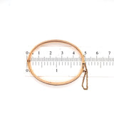 14k Yellow Gold Hand Engraved Baby Bangle Bracelet Jewelry (#J5721)