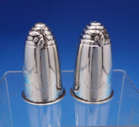 Gorham Sterling Silver Salt Pepper Shaker Set 2pc Beehive with Bee #1270 (#6849)