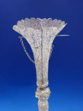 Sterling Handmade Tussie Mussie Posey Posy Holder Filigree Flower Overlay #J1232