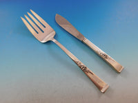 Classic Rose by Reed & Barton Sterling Silver Flatware Set for 12 Service 54 pcs