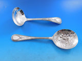 Victorian Bead by Carrs Sterling Silver Flatware Set Service 67 pc in Box Dinner