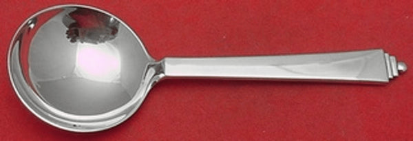 Pyramid by Georg Jensen Sterling Silver Bouillon Soup Spoon 5 1/8" Silverware