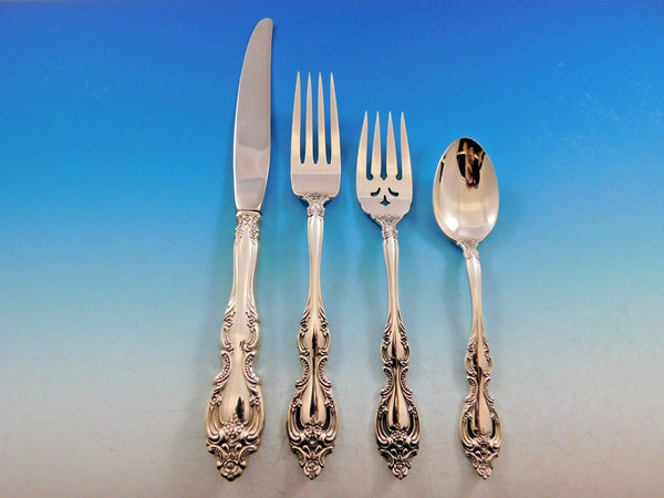 Du Maurier by Oneida Sterling Silver Flatware Set for 8 Service 32 Pieces