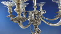 Magnificent Austrian 800 Silver Candelabra Pair 7-Light Figural Museum (#0088)