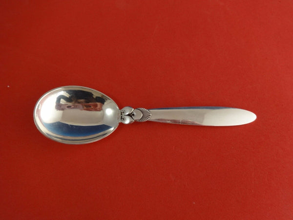 Cactus by Georg Jensen Sterling Silver Salad Serving Spoon 6 5/8" Vintage