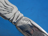 Lap Over Acid Etched by Tiffany Sterling Silver Fish Knife Sea Grasses 7 7/8"