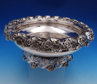 Redlich Sterling Silver Centerpiece Bowl #1699 Pierced Leaf Flower Border #8249