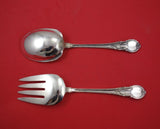 American Victorian by Lunt Sterling Silver Salad Serving Set 2pc AS Orig 8 5/8"