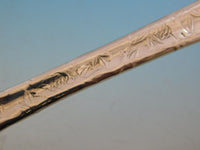 Lap Over Edge Acid Etched by Tiffany Sterling Silver Fish Server Butterflies 13"
