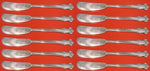 English Shell by Lunt Sterling Silver Butter Spreader FH AS Set 12pc 5 3/4"