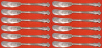 English Shell by Lunt Sterling Silver Butter Spreader FH AS Set 12pc 5 3/4"