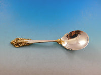 Grande Baroque Gold Accent by Wallace Sterling Silver Flatware for 12 Set 65 pc