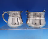 Schulz and Fischer Sterling Silver Sugar Creamer Set 2pc Early Hallmark (#8180)