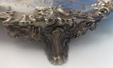 Hw & Co. English Sterling Silver Salver Tray w/Grapes Footed Circa 1849 (#0376)