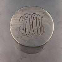 Leonore Doskow Sterling Silver Pill Box 1" x 3/4" Diameter Plain Small (#6649)