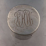 Leonore Doskow Sterling Silver Pill Box 1" x 3/4" Diameter Plain Small (#6649)