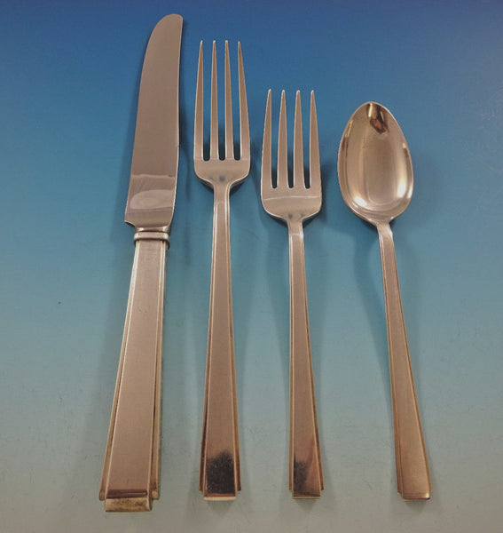 Modern Classic by Lunt Sterling Silver Flatware Set For 6 Service 30 Pieces