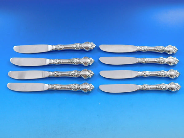 Violet by Wallace Sterling Butter Spreader HH Modern Set 8 pcs 6 3/8"