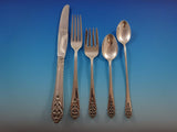 Queen's Lace by International Sterling Silver Flatware Set Dinner Service 45 Pcs