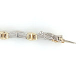 10k Gold 1.40 Carat TW Genuine Natural Diamond Tennis Bracelet 7 1/8" (#J7039)