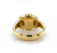 18k Yellow Gold 9.8mm Light Golden South Seas Pearl Ring Size 8.25 (#J6338)