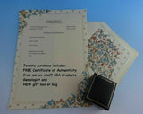 10k Yellow Gold Turquoise Pin with Seed Pearls Jewelry 1 1/8" x 3/4" (#J6886)