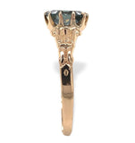 10k Yellow Gold .88ct Genuine Natural Montana Sapphire Ring Unheated (#7176)