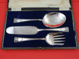 Mirror by Philip Ashbury Silverplate Dessert Set 3-piece in fitted box