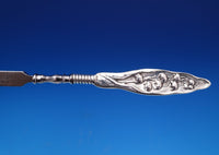 Lily of the Valley by Whiting Sterling Silver Nail File Flat Handle WS 7" #7667